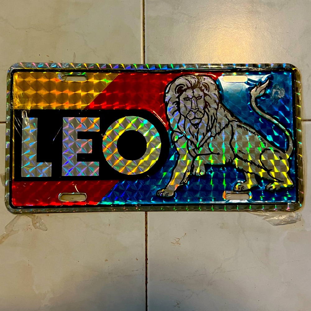 Zodiac Sign, Leo Auto Tag